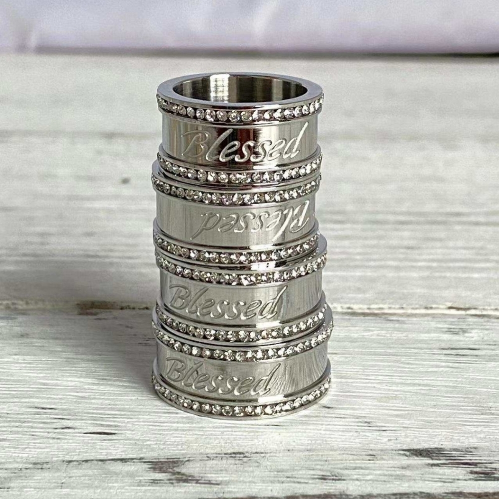 "Blessed" Affirmation Ring - image 1